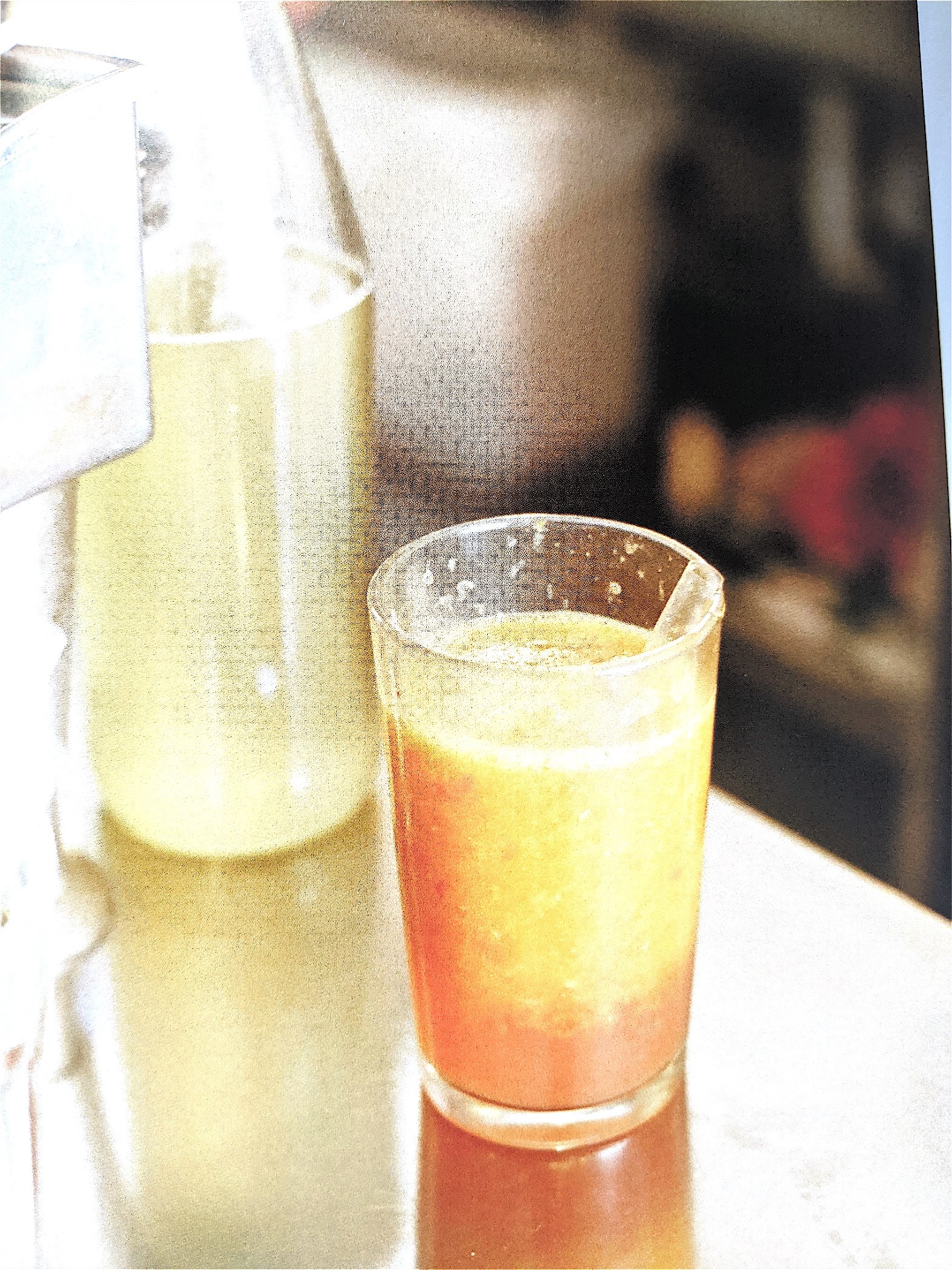 Freshly squeezed fruit juice