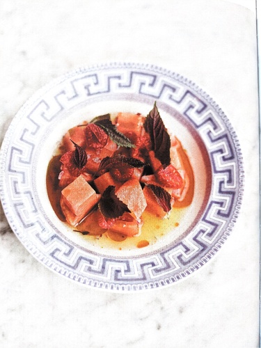 Tomato and watermelon ceviche