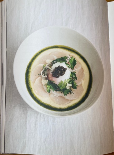 David's eggs & caviar, scallops, 64-degree eggs